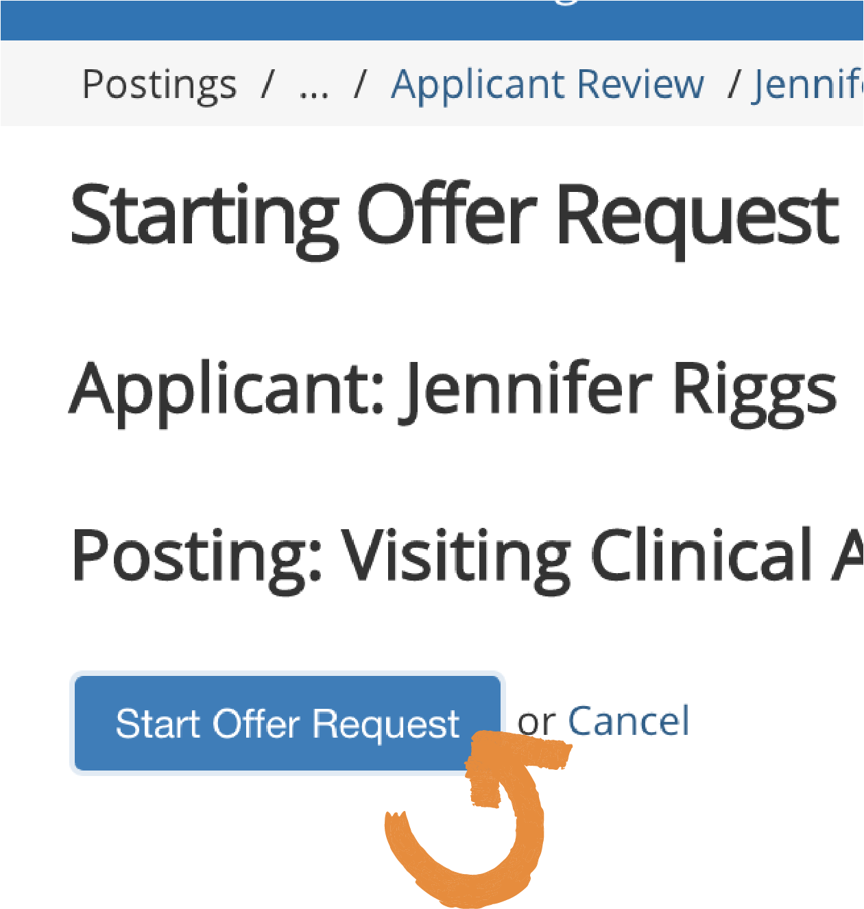 start offer request